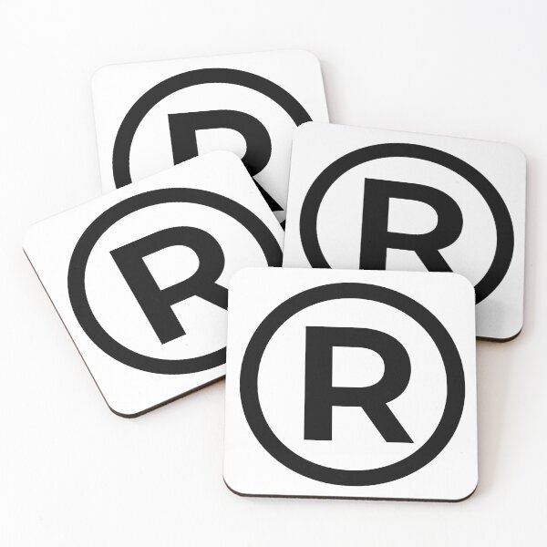 Item preview, Registered Trademark Sign Black designed and sold by ZeptoShop.