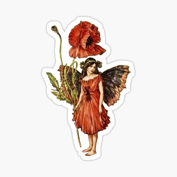 Flower fairies - Flower Fairy books by Cicely Mary Barker Glossy Sticker