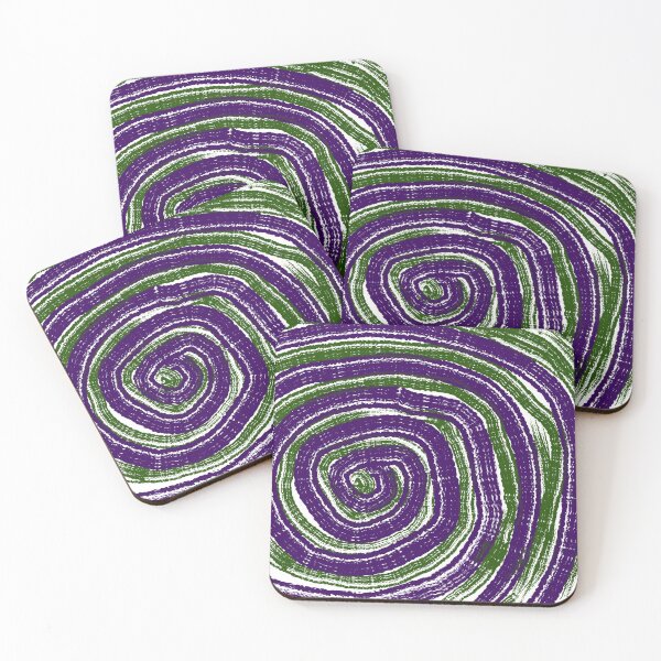 Item preview, Purple green spiral designed and sold by Kidadart.