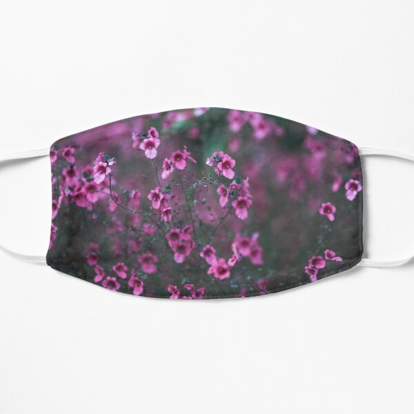 Pink Flowers Flat Mask