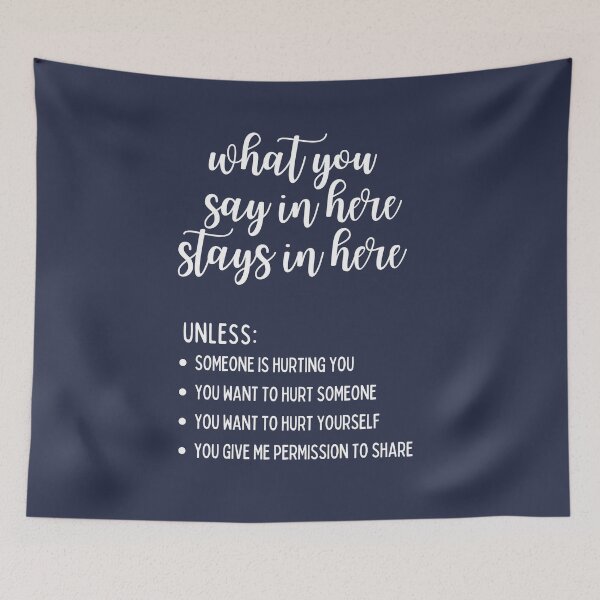 Item preview, What You Say In Here Stays In Here Confidentiality Reminders  designed and sold by natalieritchie.