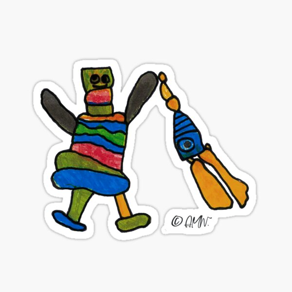 Playing with Dad Sticker