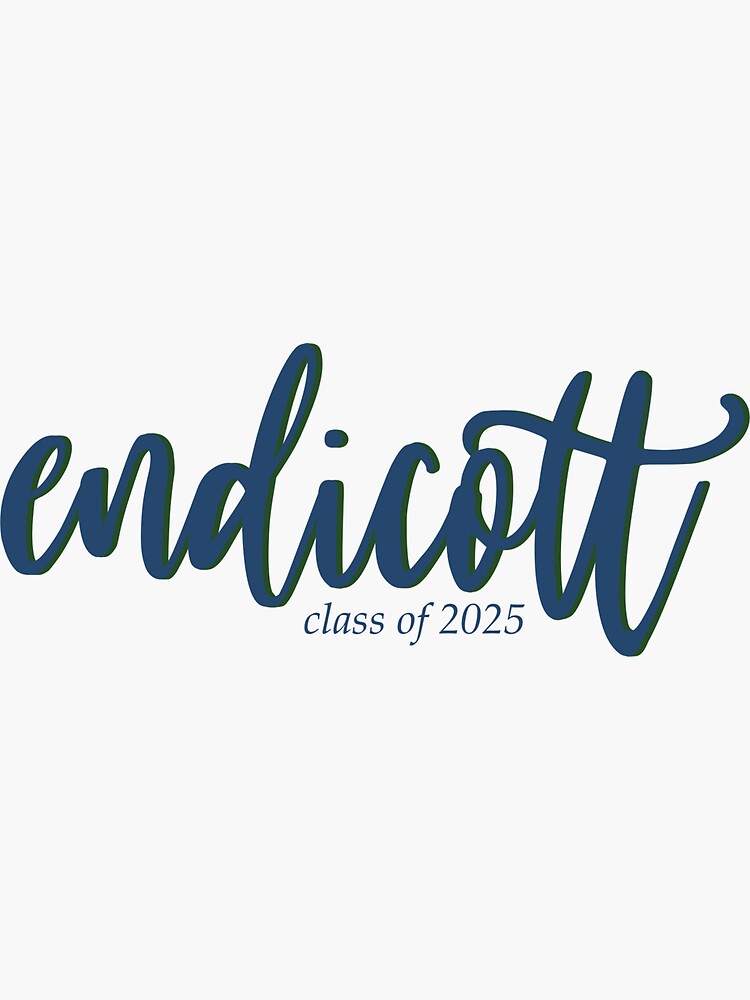"Endicott College Class of 2025" Sticker by twin-designs | Redbubble