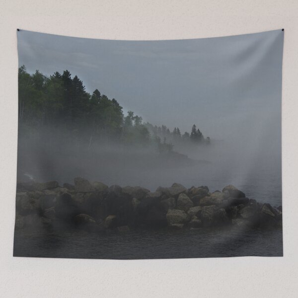 Item preview, Foggy Lake Superior, Bluefin Bay, Foggy morning, Misty lake designed and sold by naturecdesigns.