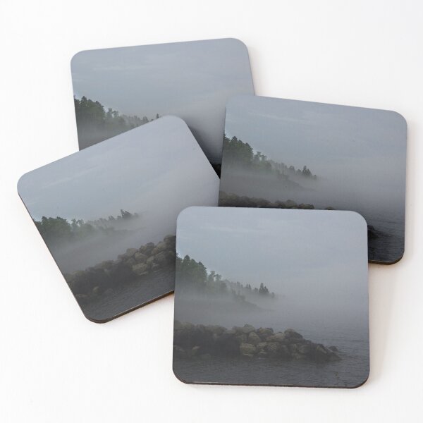 Item preview, Foggy Lake Superior, Bluefin Bay, Foggy morning, Misty lake designed and sold by naturecdesigns.