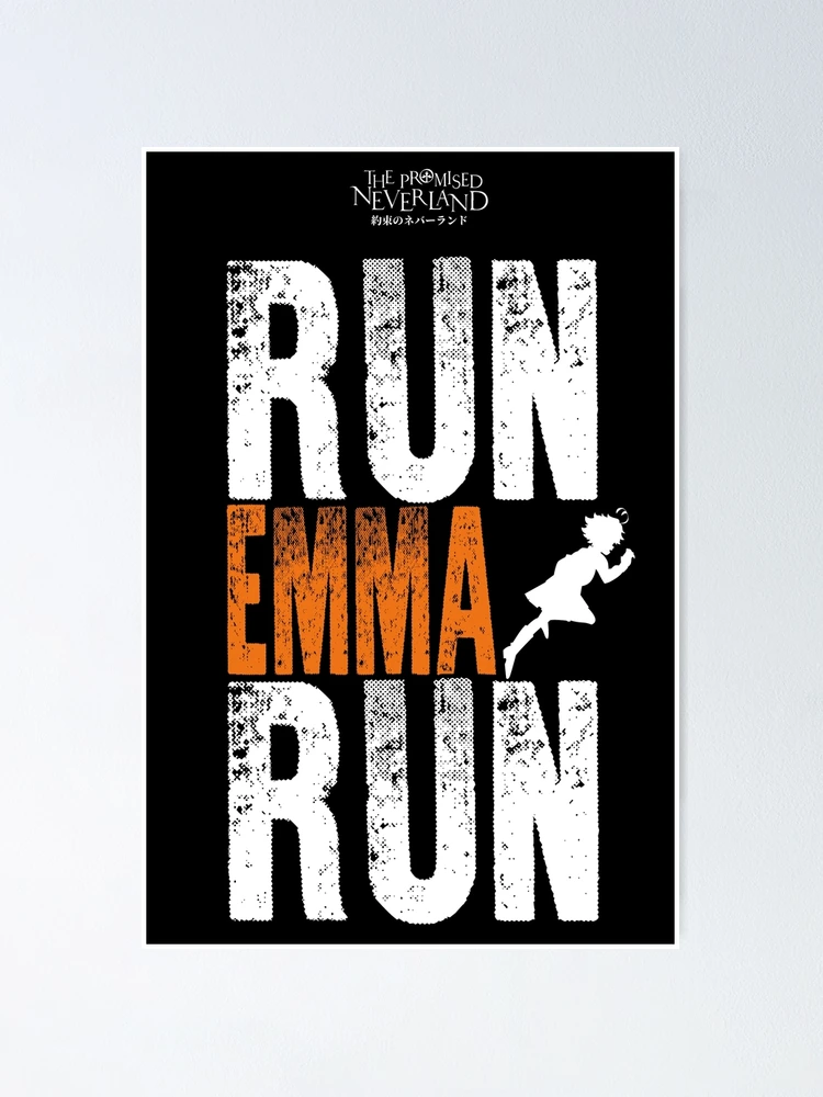 Aperçu 1 sur 3. Poster avec l'œuvre LE NEVERLAND PROMIS: RUN EMMA RUN créée et vendue par FunGangStore.