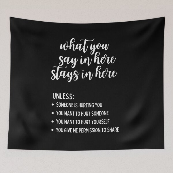 Item preview, What You Say In Here Stays In Here Confidentiality Reminders  designed and sold by natalieritchie.