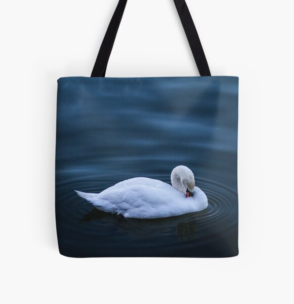 Swan All Over Print Tote Bag