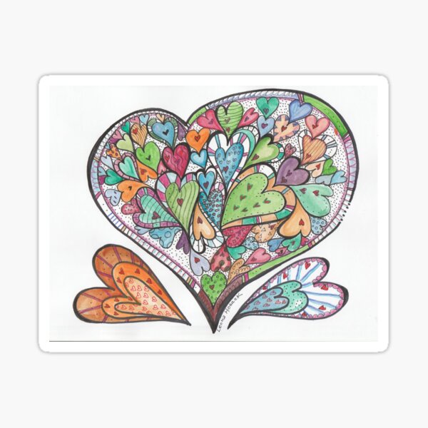 Heart Party Sticker