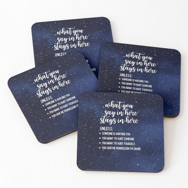 Item preview, What You Say In Here Stays In Here Confidentiality Reminders Galaxy Night Sky  designed and sold by natalieritchie.