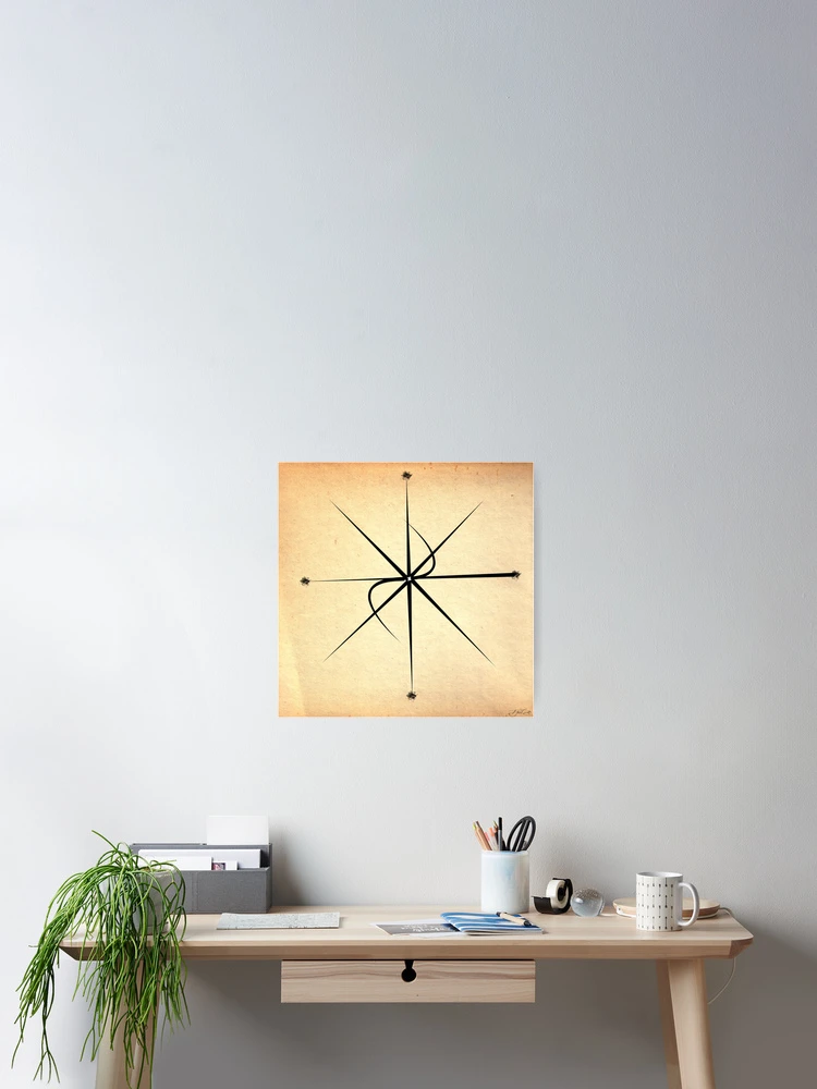 Thumbnail 2 of 3, Poster, Compass designed and sold by DjonzeStore.