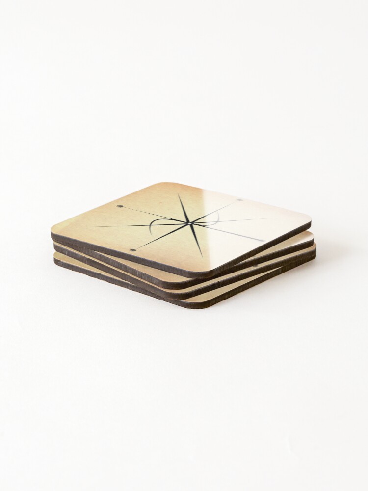 Thumbnail 4 of 5, Coasters (Set of 4), Compass designed and sold by DjonzeStore.