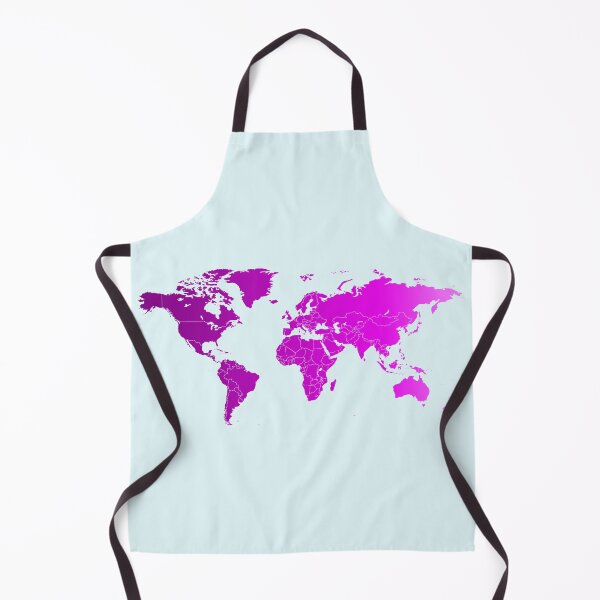 Item preview, Purple World Map designed and sold by ganje.