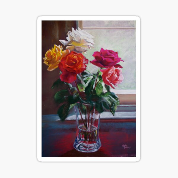 Roses by the Window Sticker