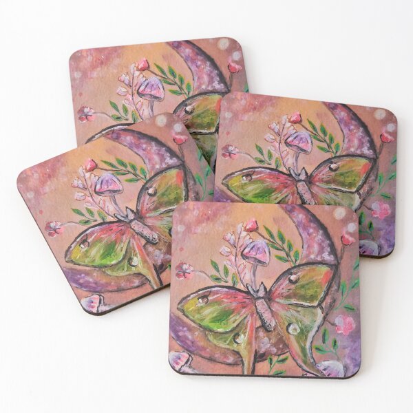 Item preview, Luna moth illustration , fantasy illustration designed and sold by Farah Tanjila.