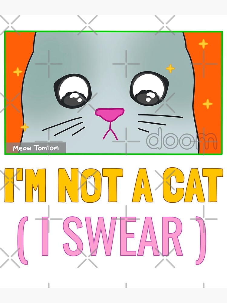 "Cat Filter Zoom call" Poster by maxartlvl Redbubble