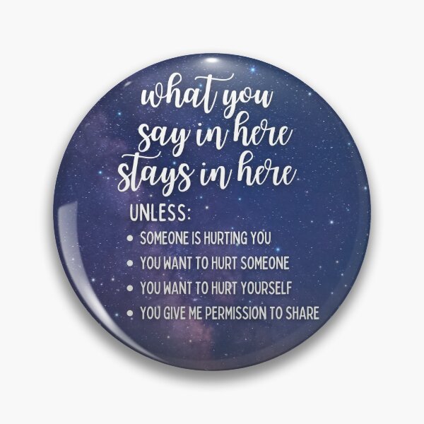 Item preview, What You Say In Here Stays In Here Confidentiality Reminders Galaxy Night Sky  designed and sold by natalieritchie.