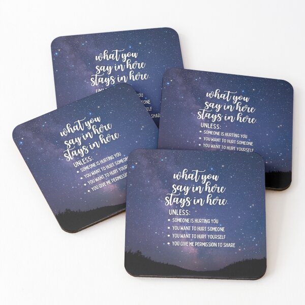 Item preview, What You Say In Here Stays In Here Confidentiality Reminders Galaxy Night Sky  designed and sold by natalieritchie.