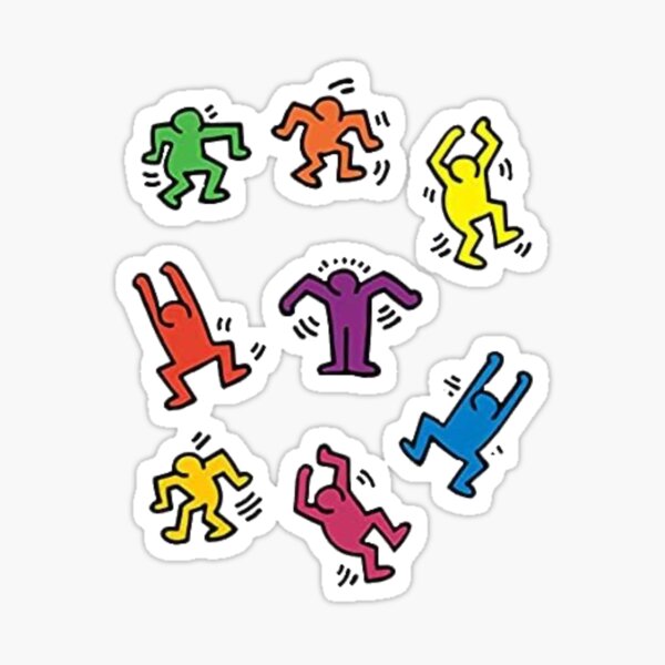 Pack multiple de personnes colorées Sticker