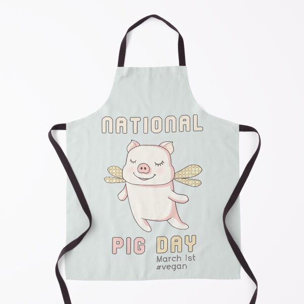 Item preview, National Pig Day VEGAN designed and sold by ViewerEqualsPhoton.