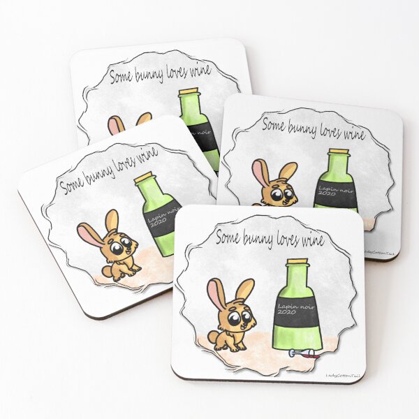 Item preview, Some bunny loves wine designed and sold by LadyCottonTail.