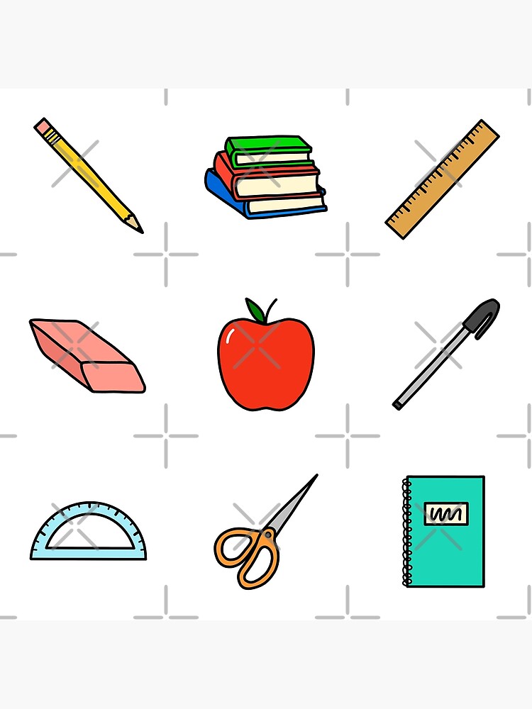 Teacher Supplies Collage | Poster