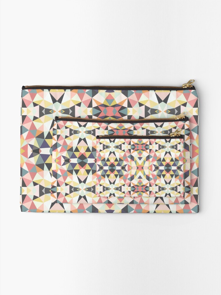 Alternate view of Deco Tribal Zipper Pouch