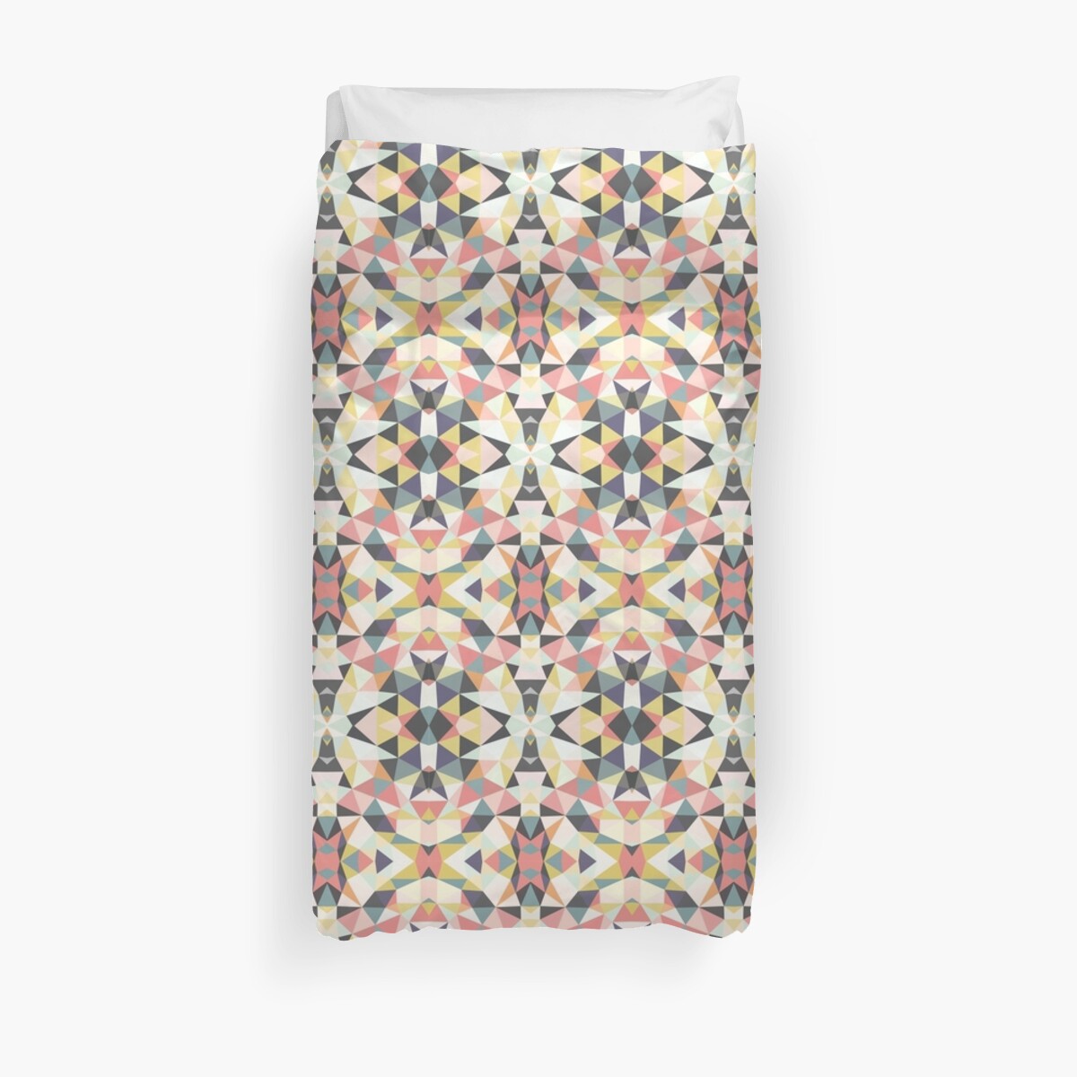 Deco Tribal Duvet Cover By Beththompsonart Redbubble   Dc,1200x1200,twin,bed.1 