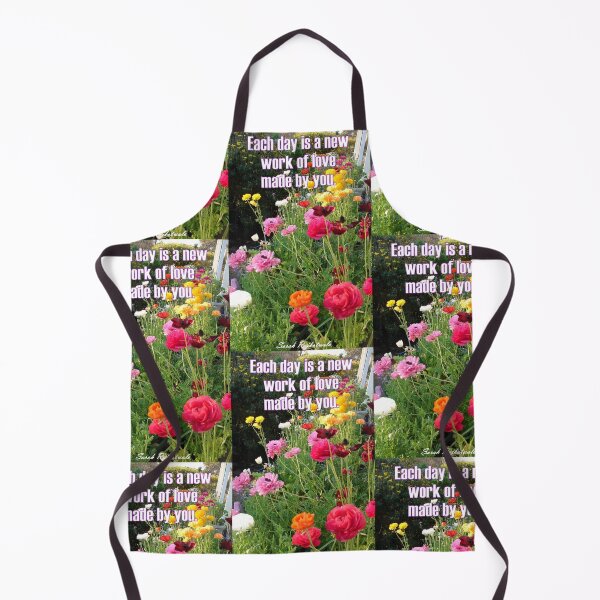 Item preview, Colorful Spring Flowers Each Day is a Work of Love Floral - Inspirational Love Quote designed and sold by Sarah Rajkotwala.