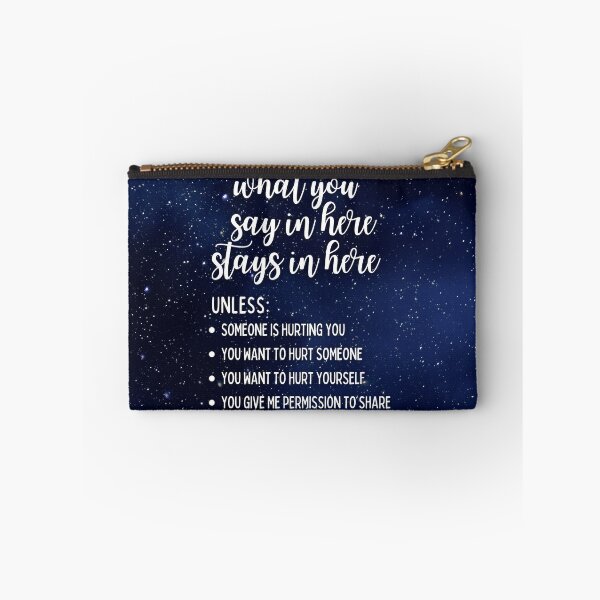 Item preview, What You Say In Here Stays In Here Confidentiality Reminders Galaxy Night Sky  designed and sold by natalieritchie.