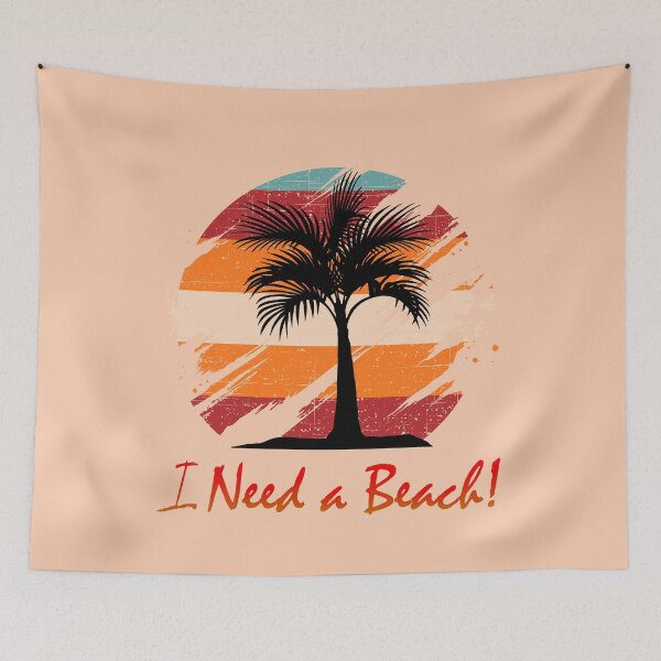 Item preview, 'I Need a Beach'... Tropical Dream in Silhouette designed and sold by Michael Pilinski.