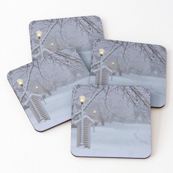 Item preview, Street Lamp In the Heavy Snow. designed and sold by myhuskymax.