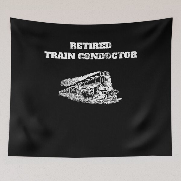 Item preview, Retired train conductor rails locomotive Retro Vintage designed and sold by Jeangel97.