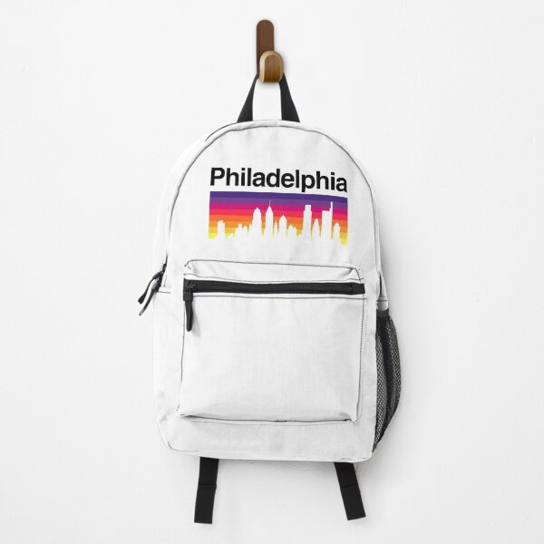 Item preview, Philadelphia Skyline, Sunset Gradient - White designed and sold by DionBlaster.