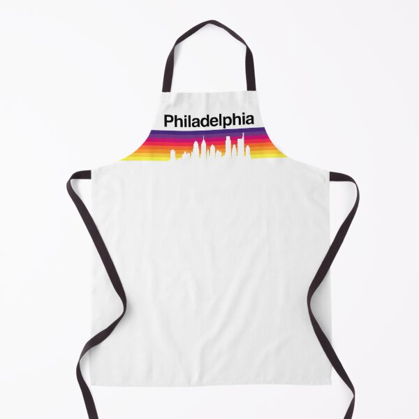Item preview, Philadelphia Skyline, Sunset Gradient - White designed and sold by DionBlaster.