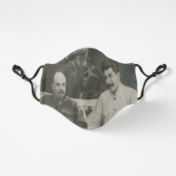 fitted Masks, Heavily #retouched #photograph of #Stalin and #Lenin Fitted 3-Layer