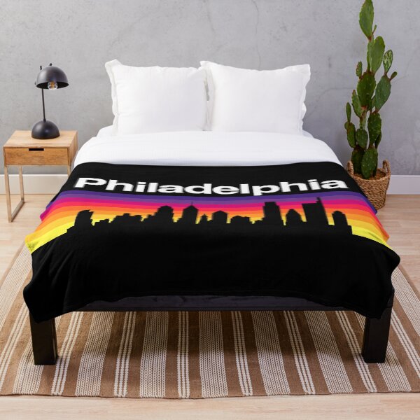 Item preview, Philadelphia Skyline, Sunset Gradient - Black designed and sold by DionBlaster.