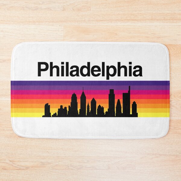 Item preview, Philadelphia Skyline, Sunset Gradient - White b designed and sold by DionBlaster.