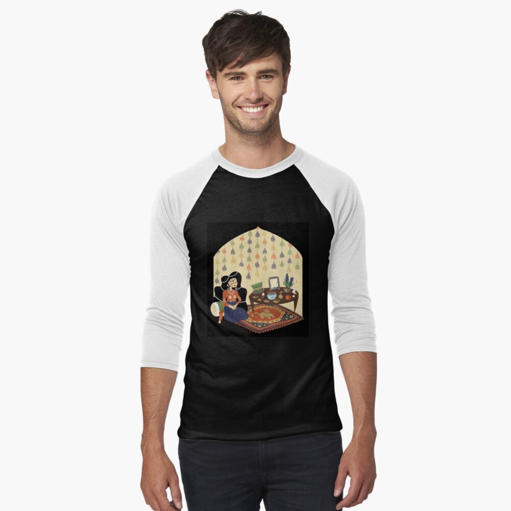 Aperçu de l'œuvre T-shirt baseball manches ¾ créée et vendue par mintcult.