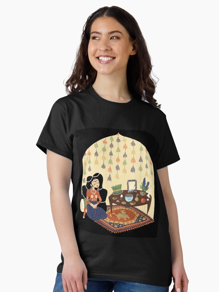Aperçu 1 sur 7. T-shirt classique avec l'œuvre Norouz créée et vendue par mintcult.