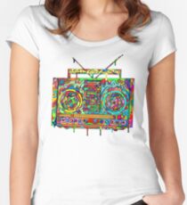 Boom Box Women's Fitted Scoop T-Shirt