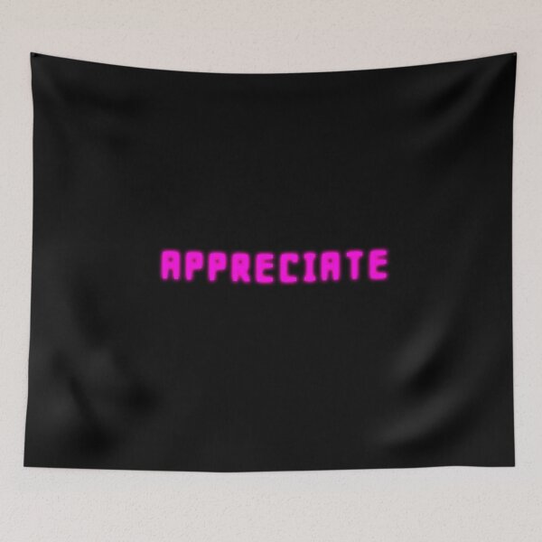 Item preview, Glowing text that says "Appreciate" designed and sold by KnownNowhere.
