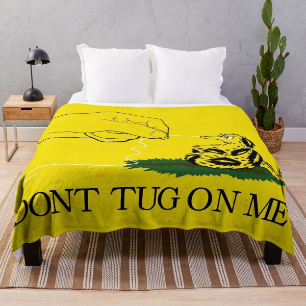Item preview, Worm on a String Gadsden Flag Parody | Don't Tug On Me designed and sold by ctkrstudio.