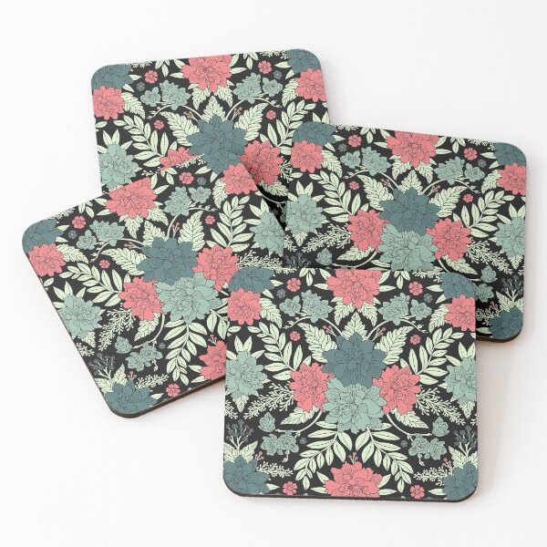 Item preview, Pink & Blue Floral Pattern designed and sold by somecallmebeth.