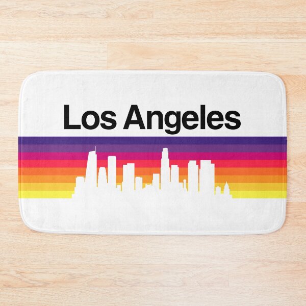 Item preview, Los Angeles Skyline, Sunset Gradient - White designed and sold by DionBlaster.