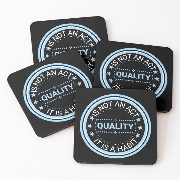 Item preview, Quality Is Not An Act It Is A Habit  designed and sold by KananiandKiki.