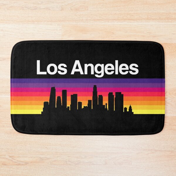 Item preview, Los Angeles Skyline, Sunset Gradient - Black designed and sold by DionBlaster.