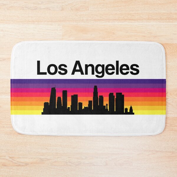 Item preview, Los Angeles Skyline, Sunset Gradient - White 2 designed and sold by DionBlaster.