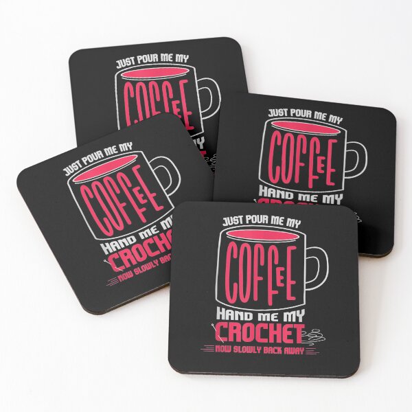 Item preview, Just Pour Me Coffee Hand Me My Crochet I Crocheting  designed and sold by shirleyfinley.