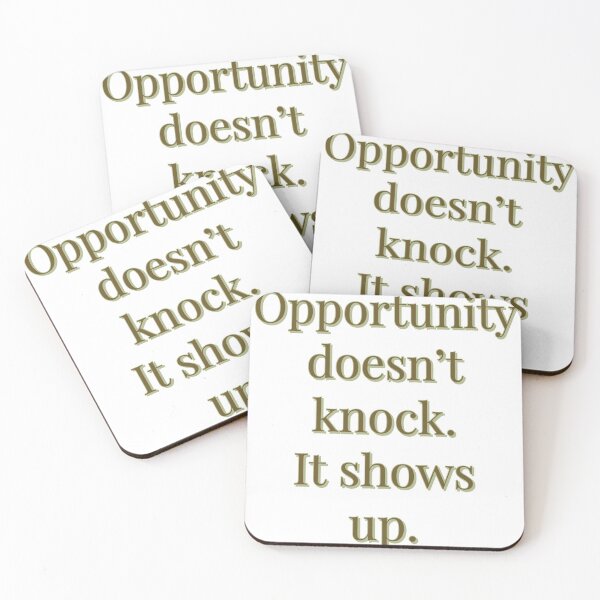 Item preview, Opportunity doesn't knock  designed and sold by ImaginateStores.